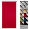 SANITEASY Zero Home - Tenda a Rullo Termica | Oscuramento Totale | Senza Foratura | Altamente Riflettente | Risparmia Energia in CA | - Oscurante 40x220 cm Rosso