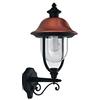 FDCOMPANY Applique con braccioSU - con copertura in RAME - colore NERO - per montaggio a parete
