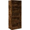vidaXL Armadio Rovere Fumo 80x50x200 cm in Legno Tecnico