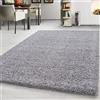 Teppium Moderno Tappeto Salotto 80 x 250 cm Grigio chiaro - Shaggy Tappeto per scendiletto Camera da Letto, Cucina y Soggiorno - Tappeto Morbido y Fluffy, Monocromatico, facile manutenzione