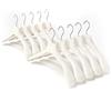 Mainetti Grucce in Velluto Antiscivolo, per Capispalla, Giacche, Felpe, Cappotti Uomo Donna, Appendini Resistenti, Made in Italy, Set di 10 Pezzi (Beige, 42 cm)
