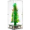 ECOSWAY 3D Albero di Natale Music Box Saldatura Pratica Progetto FAI DA TE Elettronica Scienza Assemblare Kit con 7 Colori Flash Light Nuovo