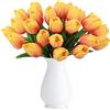 HAOSHICS Tulipani artificiali finti tulipani olandesi al tatto vero bouquet di fiori in lattice tulipani per matrimoni, casa, hotel, feste, giardino, decorazione multicolore, 10 pezzi