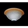 Generico Applique classico in vetro 1 luce Girella Ambra lampada da parete a mezzaluna in vetro per bagno camera soggiorno cucina scala corridoio in offerta