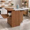 Linea Azzurra Mobile con Asse da Stiro Pieghevole Mobile da Stiro in Legno Nobilitato Melaminico 89x57x44 cm con Cassetti Contenitori e Ruote Made in Italy