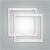 LED Universum 2 cornici in alluminio bianco per pannello LED, 30 x 30 cm, lampada da soffitto, 300 x 300 x 43 mm