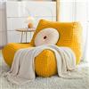 Mateju Copridivano Senza Braccioli Elasticizzato Jacquard Pigro Copridivano Antimacchia Fodera per Divano Letto Antiscivolo Copri Divano Sofa Protettore per Soggiorno - 17 Colori (Giallo,1 Posto)