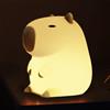 layue Capybara Night Lights, Capybara Light USB ricaricabile, luce notturna carina, luci a led Capybara, lampada animale, luci notturne per bambini per asilo nido, lampada in silicone a forma di capybara