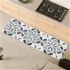 Comart - Tappeto Cucina Malaga - Passatoia 100% PVC - Antimacchia - Antiscivolo - Impermeabile - Tappetino Lavabile in Lavatrice - Corsia Moderna per Cucina e Corridoio - Geometrico - 55x170 cm