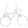 Universo lampadario pendente bike LED lampada a sospensione bicicletta arredamento moderno doppio portalampada attacco E27 luci intercambiabili