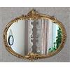 artissimo Specchio da parete barocco ovale, oro antico, 52 x 42 cm, stile vintage