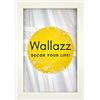 Wallazz Cornice Portafoto in Legno 20x30cm Bianco - Cornice per Foto con Vetro Sintetico Infrangibile - Porta Foto Decorativo - Made in Italy
