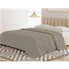 BANZAII TEXTILE INNOVATOR ONLINE Banzaii Telo Copriletto Multiuso 250x250 cm, Copridivano Universale, Telo Arredo per Letto e Divano, Copritutto Resistente Isabel Tortora