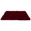 BIANCHERIAWEB Tappeto Bagno Retro Gommato Antiscivolo Lavorazione Shaggy Modello Passatello 60x120 Burgundy