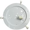 Generico 4 pezzi di montatura per plafoniera diametro 40 cm lampada da soffitto struttura plafoniera in metallo bianco con portalampade attacco grande E27