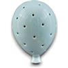 Generico Lampada da Muro a LED in Ceramica a Forma di Palloncino Rosa, Bianco o Celeste - Luce Decorativa con Fori di Ventilazione per Cameretta e Stanze per Bambini 11x7x6 cm (Celeste)