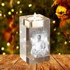 TATLETATLE Portacandele in cristallo personalizzato con foto incisa in 3D, regalo commemorativo - Burns in Loving Memory