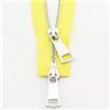 ZOLULA Zip 70/90 cm giacca cerniera in metallo doppio cursore cerniera bidirezionale abbigliamento fai da te indumento cerniera sostituzione forniture fatte a mano (colore: giallo, dimensioni: 70 cm)