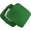 Russo Tessuti 6 Cuscini Sedie Cucina Coprisedia Imbottiti Tinta Unita Vari Colori Elastico-Verde Scuro