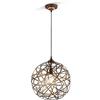 TRIO LIGHTING FOR YOU Trio Jacob Lampada a Sospensione, Sfera, Diametro 40 cm E27, Rame Antico, metallo