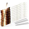 Happenings Scintille Lunghe - Candeline Magiche Scintillanti (70 cm, 50 pz) per Matrimoni, Compleanni, Halloween, Natale e Capodanno