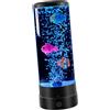 JISADER Lampada Colorata Atmosfera, Lampada Bolle, Lampada D'acqua Celestiale, Lampada a LED per Pesci a Bolle Lampada D'atmosfera 16 Colori Vivaci Lampada per Acquario Con Luce Notturna USB