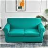 ELYSYSRL Copridivano 2/3/1 posti con Braccioli Stretch con Cuscino Separati Elastico Decorazione del Soggiorno (Color : #29, Size : 2 posti)