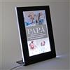 PV Grafik® Regalo Festa del Papà,Targa o Lampada con Foto, Prima Festa del Papà, Idea Compleanno, Regalo Uomo Personalizzabile con foto e Dedica(Cornice)
