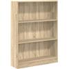 vidaXL Libreria Rovere Sonoma 80x24x109 cm in Legno Multistrato, Mobile Porta Libri, scaffale per Libri, Mobile portaoggetti, Porta Libri