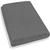 Home Tresor - Grand Foulard Copriletto Matrimoniale Leggero | Lenzuolo Copritutto Multiuso e Salvadivano 3 Posti Made in Italy Cm. 240 x 280 (Grigio)