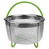 BRONG Cestello Cottura a Vapore Pentola a Pressione Inox 6QT Cestello Vapore Instant Pot con Manico per Carne Cestello Uova