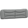 vidaXL Cuscino Testiera Hvar Grigio Chiaro 180 cm in Tessuto