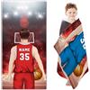 SHROUDEX Telo mare da basket personalizzato con nome, in microfibra, asciugamano da basket con nome, telo mare in microfibra, 70 x 140 cm, per bambini e ragazzi (A,50 x 100 cm)