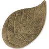 CASAbella Tappeto bagno foglia 100% COTONE - morbido - cm 50x90 mod. EVA (Tortora)