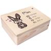 Creative Deco Scatola dei Ricordi Neonato/Nascita Personalizzata Regalo - Coniglietto | Personalizzato Scatole Legno per Bambini | Incisione Cassetta Portaoggetti Portagiochi | per Ragazzo e Ragazza
