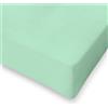 SpazioTessile - Lenzuolo con Angoli Matrimoniale Cotone Certificato Oeko-Tex, Lenzuola Matrimoniali Cotone con Elastico, Lenzuolo Sotto con Angoli, Made in Italy - 160x190 Angolo h25 cm, Verde Acqua