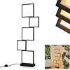hofstein Lampada da terra LED Bacolod,in metallo in nero, 34 Watt, 3400 Lumen, 3000 Kelvin (bianco caldo).Dimmerabile tramite interruttore a pedale. Altezza 125,5 cm