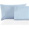 BANZAII TEXTILE INNOVATOR ONLINE Banzaii Coppia Federe Cuscini Letto in Microfibra 50x80 cm, Anallergiche, Antiacaro, Made in Italy, Azzurro