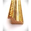Artecentro cornice dorata lavorata classica per quadri -dipinti su tela - oro/colore con o senza passepartout in legno-varie misure (oro/avorio, 30 x 30)