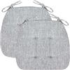 uyeoco Set 4/2/1 Cuscini Sedia da Cucina/Cuscini di Seduta con Lacci 43*41*35cm