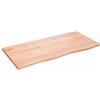 vidaXL Ripiano Muro Marrone Chiaro 100x50x2cm Massello Rovere Trattato