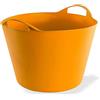 La zappa Secchio contenitore multiuso Flex-bag in polipropilene flessibile e lavabile (43 litri, Arancio)