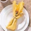 MLMW Set di 6 tovaglioli di stoffa in lino giallo oro per primavera estate tovaglioli lavabili 41 x 41 cm, per feste di nozze, baby shower, decorazioni da tavola di compleanno