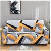 AQIGR Copridivano 2/3 Posti Elasticizzato Fantasia Copridivani Elasticizzati Universale Fodera per Divano Estensibile Elastici Copertura Divano Floreale Stampa Copri Divano ( Color : #28 , Size : 3 posti )