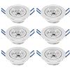 POCKETMAN Plafoniera a LED Plafoniere a soffitto a soffitto Faretto a incasso Faretti a incasso a LED Lampade per pannelli a LED Home Indoor Lighting [Classe energetica A+] (bianco caldo, 6 pezzi)