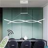 Lanekd LED Lampadario a Sospensione Moderno per Soggiorno Cucina Lampadari Dimmerabile telecomando Plafoniera Moderni Design Soffitto Lampada Mobile Camera da Letto Bagno Ingresso Tavolo da Pranzo Bar Luce