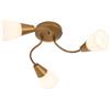 Qazqa madi - Faretto Classico - 3 luce - Ø 42 cm - Oro - Design I Rustico - Soggiorno I Camera da letto I Sala da Pranzo I Cucina