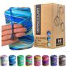MeriWoolArt Corda Macramè 3mm 200m - Fil di Cotone Colorato - Spago Macrame di Corda Singola - Filato Morbido Macramè Cotone Riciclato Oeko-Tex - Fai da te Macramè Arredamento per Casa Boho