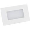Lampo Lighting Technology Lampo Luce Faro Led Segnapasso da incasso 3W per scatole standard503 230V - 200 Lumen in metallo e policarbonato inox/bianco (SPLED503BC - Luce Calda 3000K)
