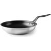 LACOR - 47428 - Padella antiaderente Origin, acciaio inox 18/10, antiaderente QuanTanium®, senza PFO, fondo termodiffusore sandwich, lavaggio a mano, adatto a induzione, adatto per forno, Ø28 cm